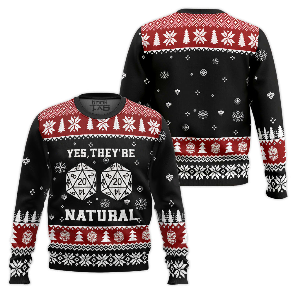 Dungeons And Dragons Yes They're Natural Ugly Sweater – Moonbestprint