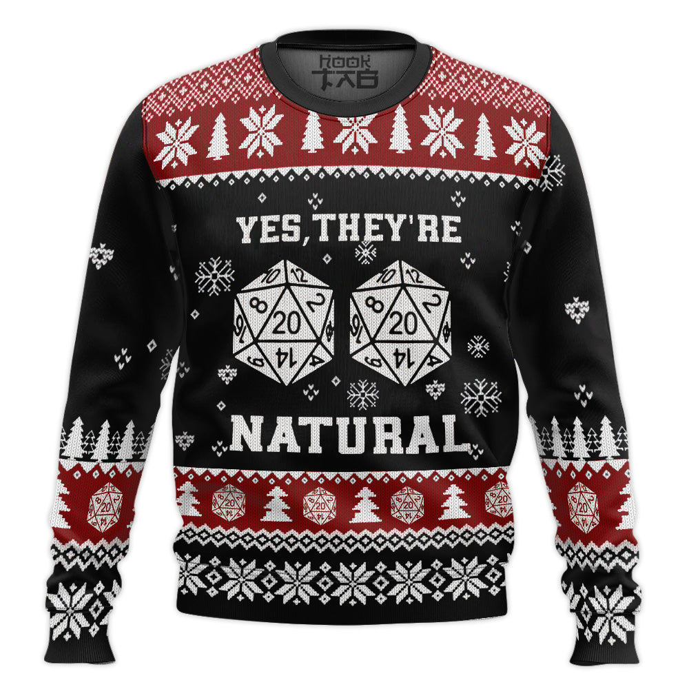 Dungeons And Dragons Yes They're Natural Ugly Sweater – Moonbestprint