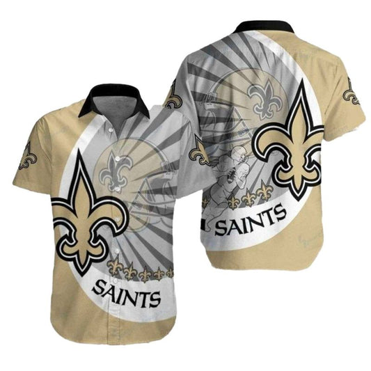 Quarterbacks Dream New Orleans Saints Tropical Hawaiian Shirt With Playbook Design - Moonbestprint