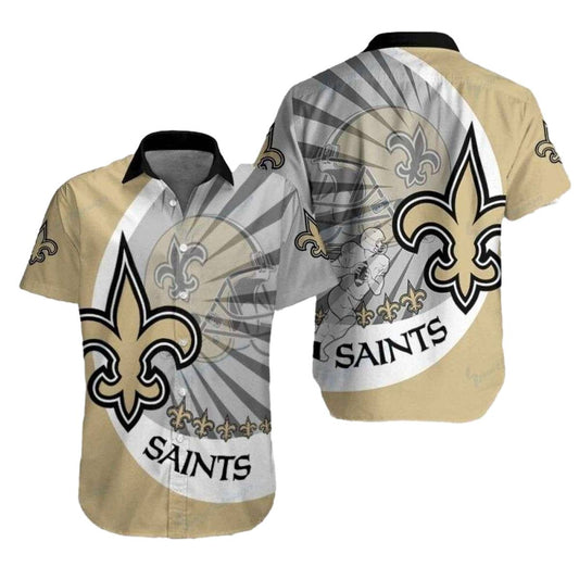 Quarterbacks Dream New Orleans Saints Tropical Hawaiian Shirt With Playbook Design - Moonbestprint