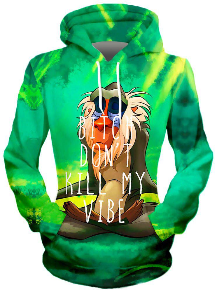 Meditating Rafiki Hoodie -Moonbestprint