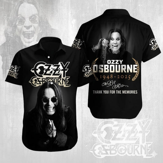 RIP Ozzy Osbourne Hawaiian Shirt Thank You For The Memories Shirt Dad Gifts – Moonbestprint