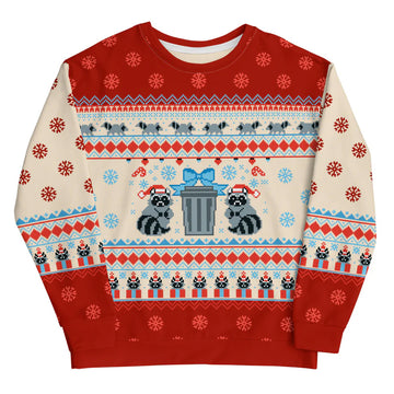Raccoon Ugly Christmas Sweater 2025 – Moonbestprint