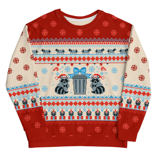 Raccoon Ugly Christmas Sweater 2025 – Moonbestprint