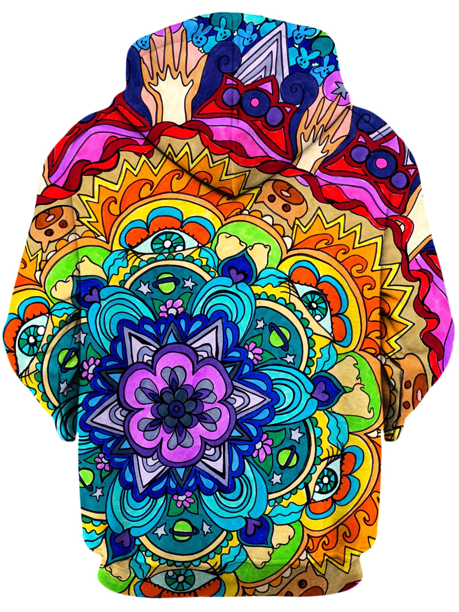 Microcosm Mandala Unisex Zip-Up Hoodie -Moonbestprint