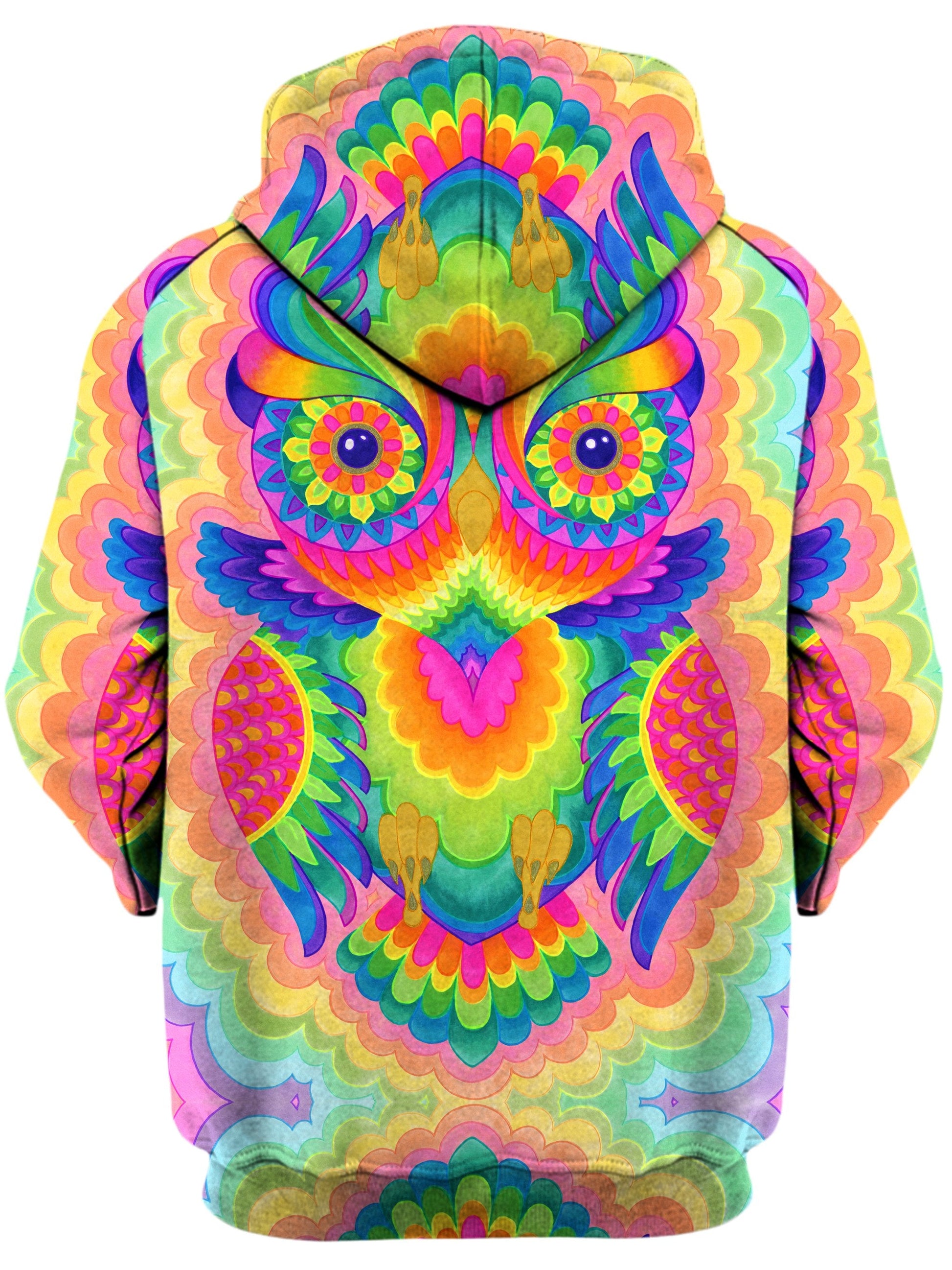 Cosmic Owl Unisex Zip-Up Hoodie -Moonbestprint