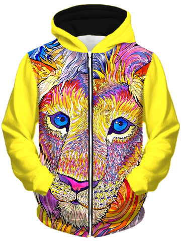 Kaleidoscopic King 1 Unisex Zip-Up Hoodie -Moonbestprint