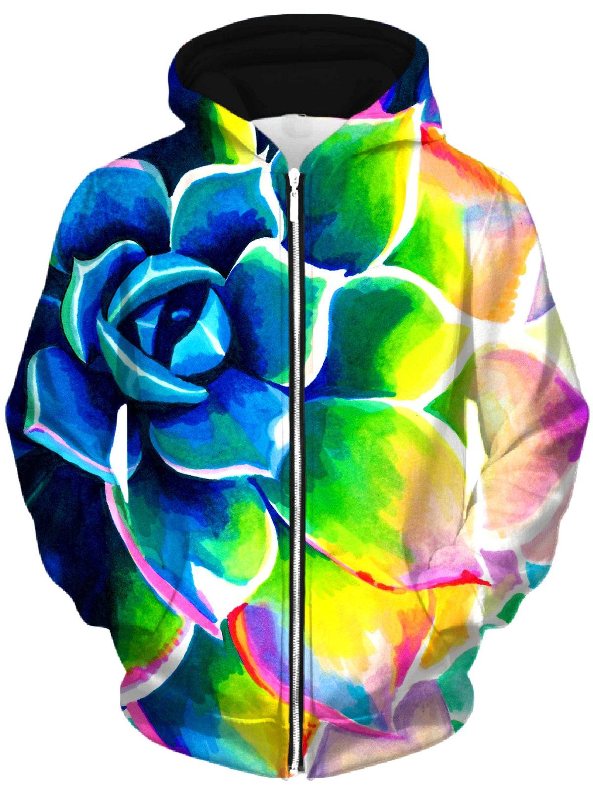 Supp Succulent Unisex Zip-Up Hoodie -Moonbestprint