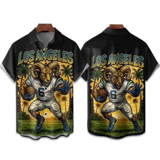 Rams American Football Holiday Hawaiian Shirt- Moonbestprint