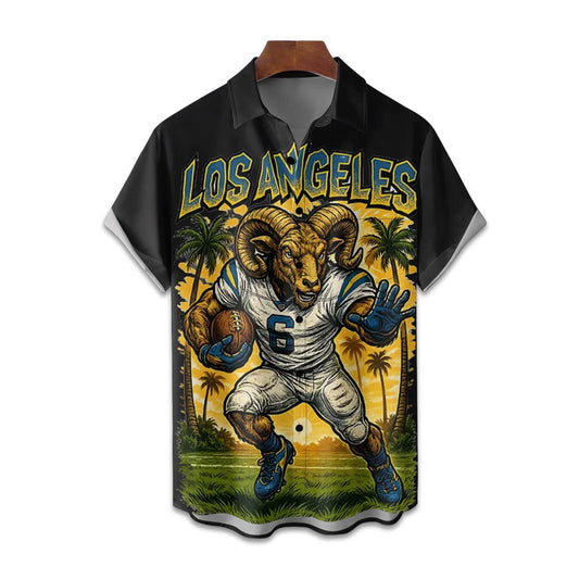 Rams American Football Holiday Hawaiian Shirt- Moonbestprint