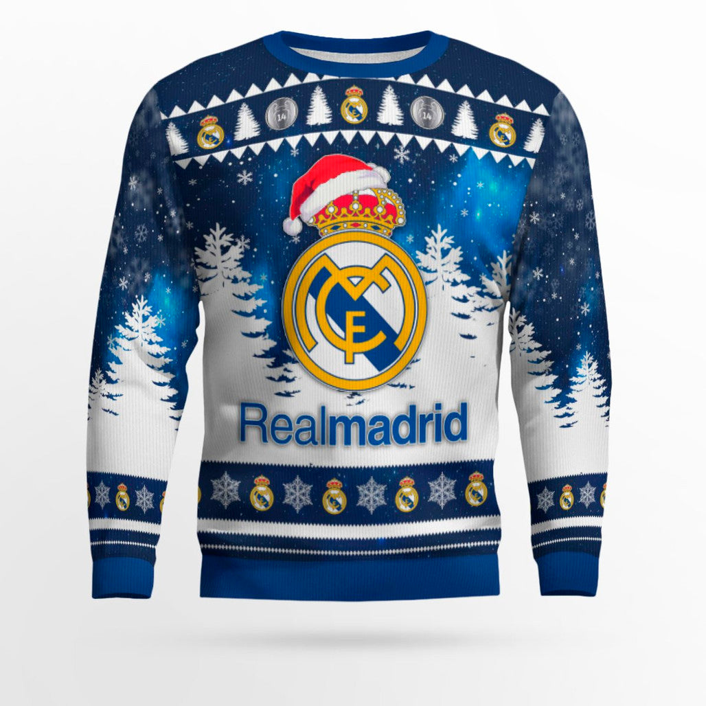 Real Madrid Merry Christmas Ugly Sweater 2025 – Moonbestprint