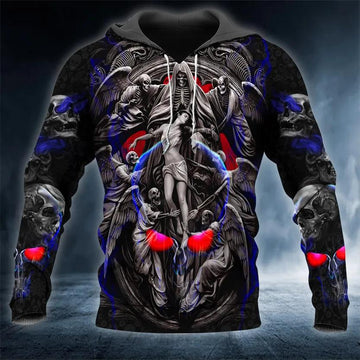 Reaper Doors Skull 3D Hoodie Moonbestprint