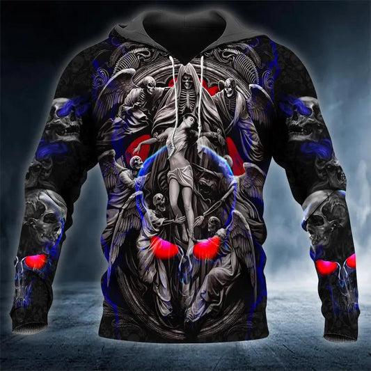 Reaper Doors Skull 3D Hoodie Moonbestprint