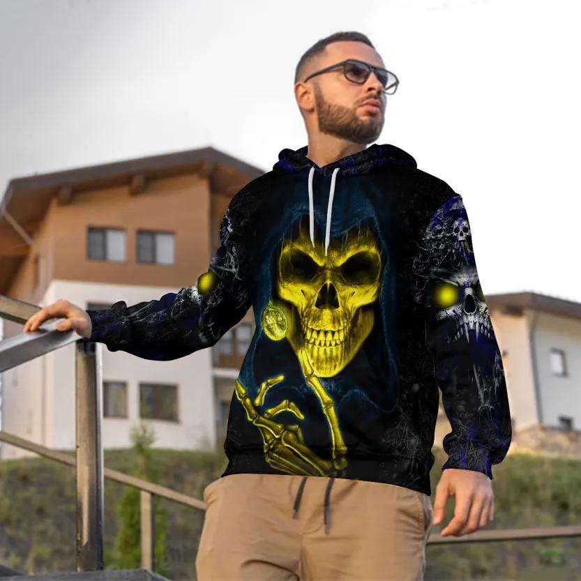 Reaper Front Skull 3D Hoodie Moonbestprint