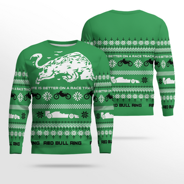 Red Bull Ring Winter Ugly Sweater 2025 Emerald Green – Moonbestprint