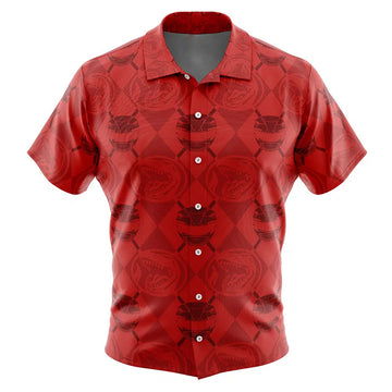 Red Ranger Pattern Power Ranger Hawaiian Shirt – Moonbestprint