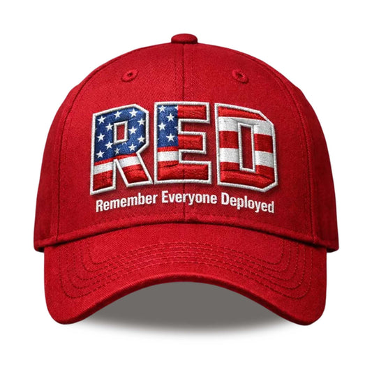 Red Remember Everyone Deployed America Hat -Moonbestprint