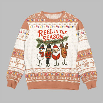 Reel In The Season Ugly Sweater 2026 Christmas - Moonbestprint