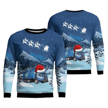 Republic Services Peterbilt Heil Front Loader Ugly Christmas Sweater – Moonbestprint