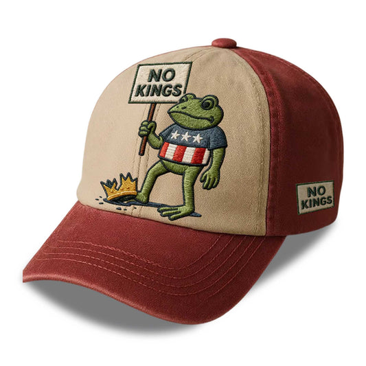 Resist Portland Frog No Kings Baseball Cap -Moonbestprint