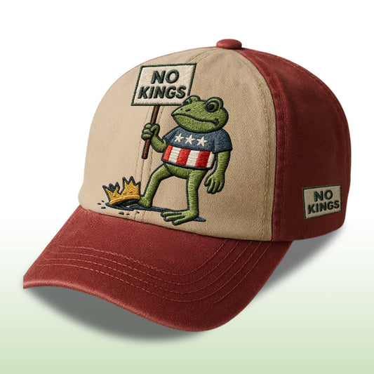 Resist Portland Frog No Kings Baseball Cap -Moonbestprint