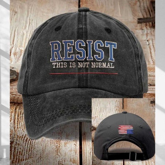Resist This is Not Normal America Cap -Moonbestprint