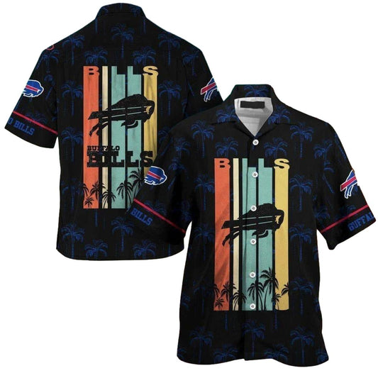 Retro Nfl Buffalo Bills Gift For Beach Vacation Hawaiian Shirt - Moonbestprint