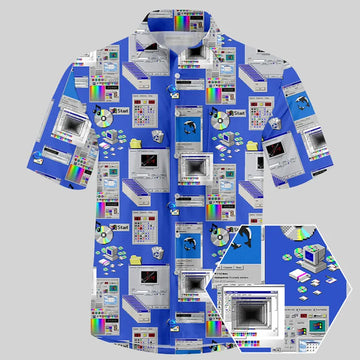 Retro Steam Windows Interface Hawaiian Shirt – Moonbestprint