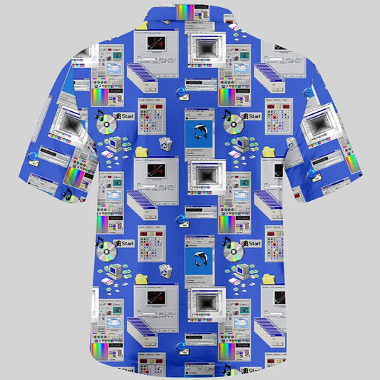 Retro Steam Windows Interface Hawaiian Shirt – Moonbestprint