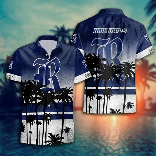 Rice Owls Style Hot Trending Summer Aloha Hawaiian Shirt, NCAA Hawaiian Shirt Moonbestprint