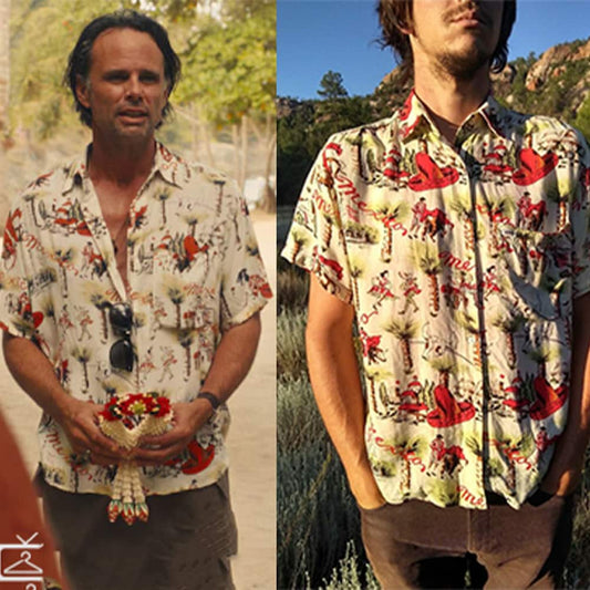Rick Hatchett The White Lotus Mexican Themed Button Up Shirt Moonbestprint