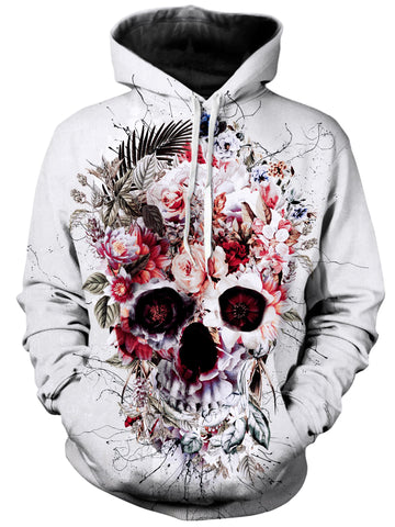Floral Skull Unisex Hoodie -Moonbestprint