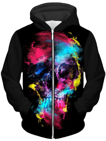 Skull 49 Unisex Zip-Up Hoodie -Moonbestprint