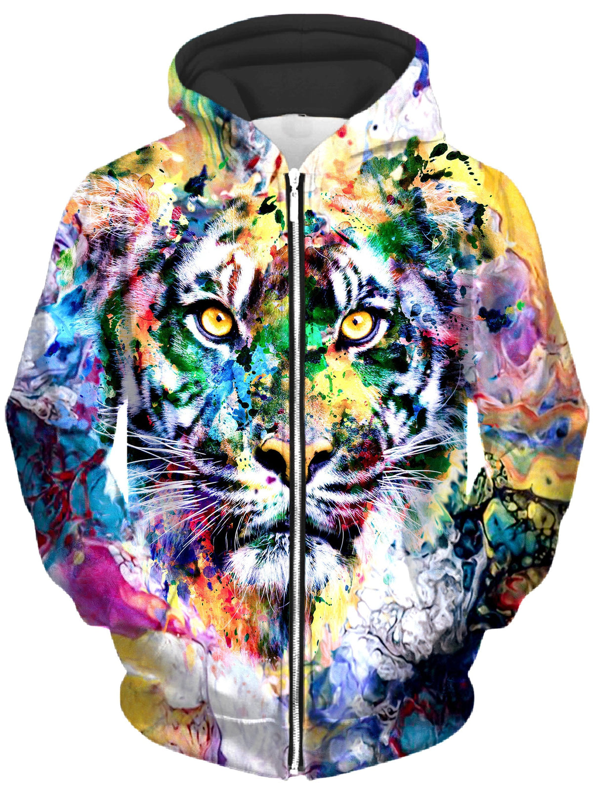 Tiger Unisex Zip-Up Hoodie -Moonbestprint