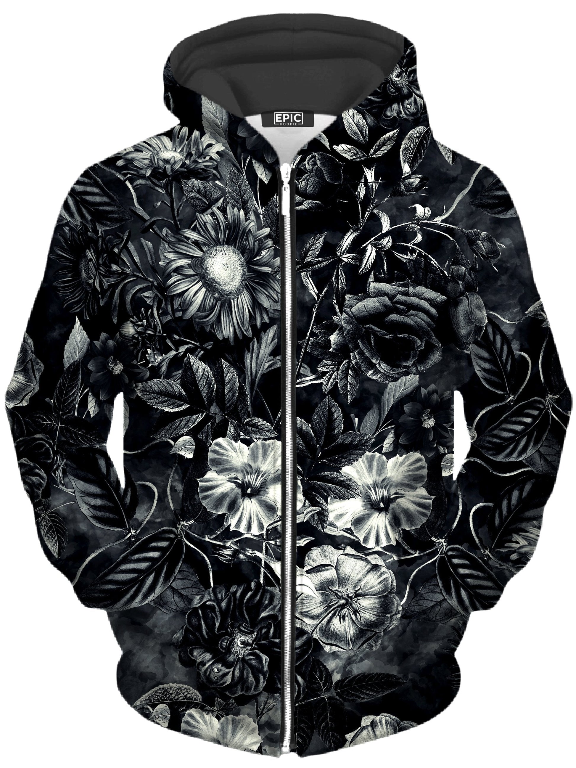 Darkness Unisex Zip-Up Hoodie -Moonbestprint