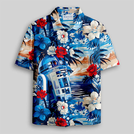 Robot Hawaiian Shirt - Moonbestprint
