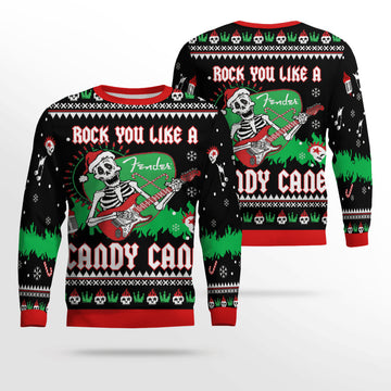 Rock You Like a Candy Cane Ugly Christmas Sweater 2025 – Moonbestprint