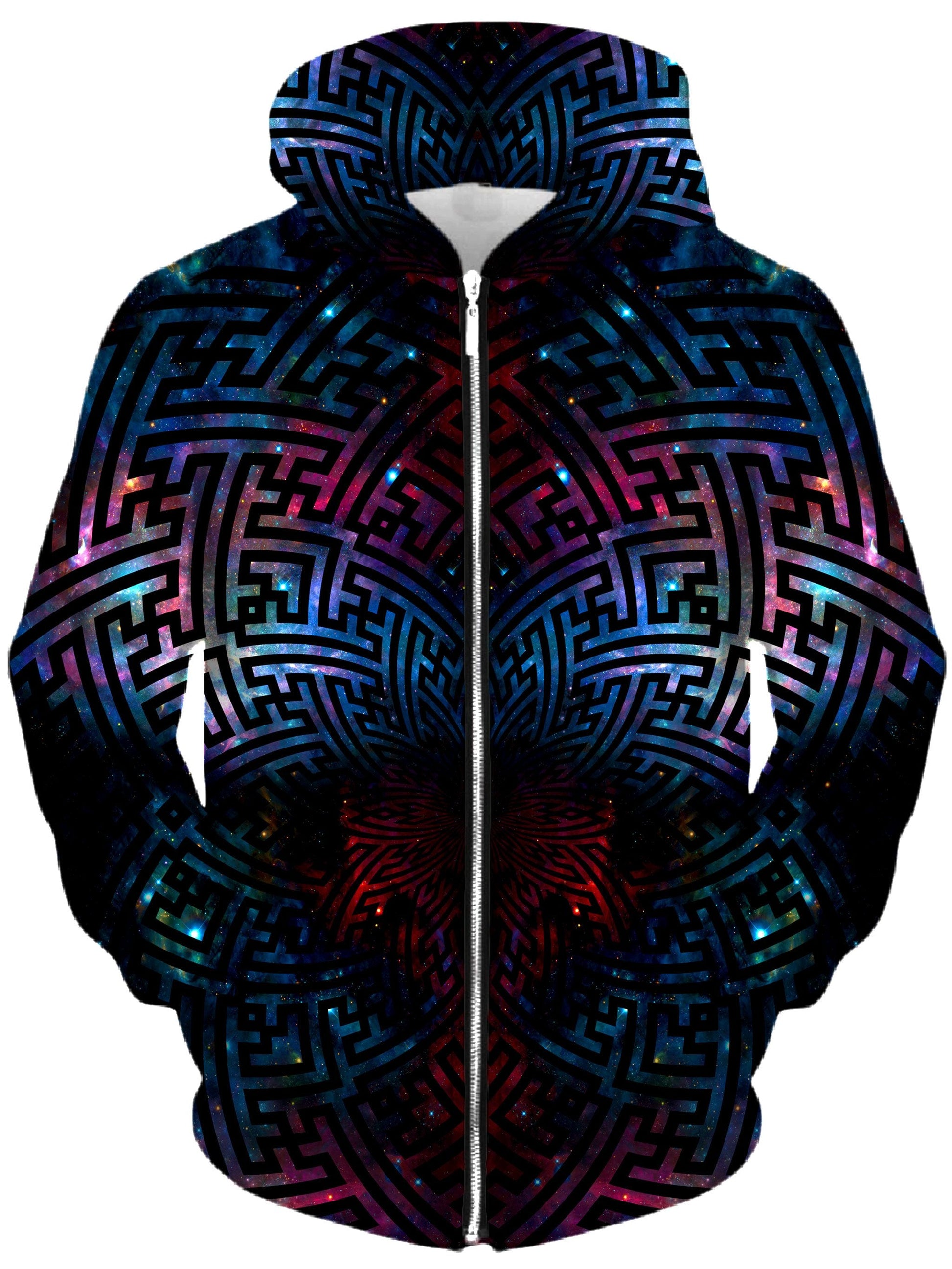 Sacred Sayagata Galaxy Unisex Zip-Up Hoodie -Moonbestprint