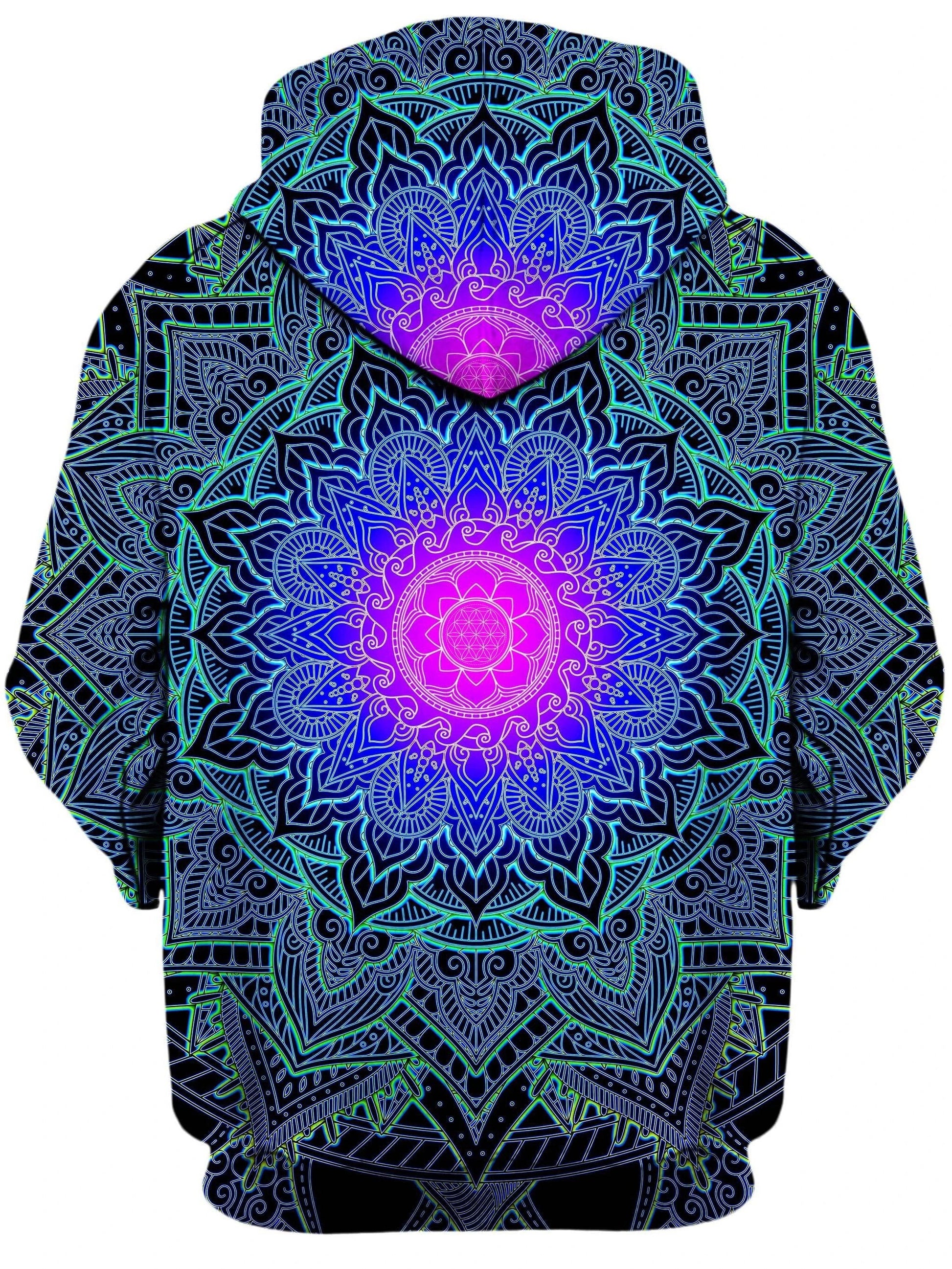 Mandala Love Unisex Zip-Up Hoodie -Moonbestprint
