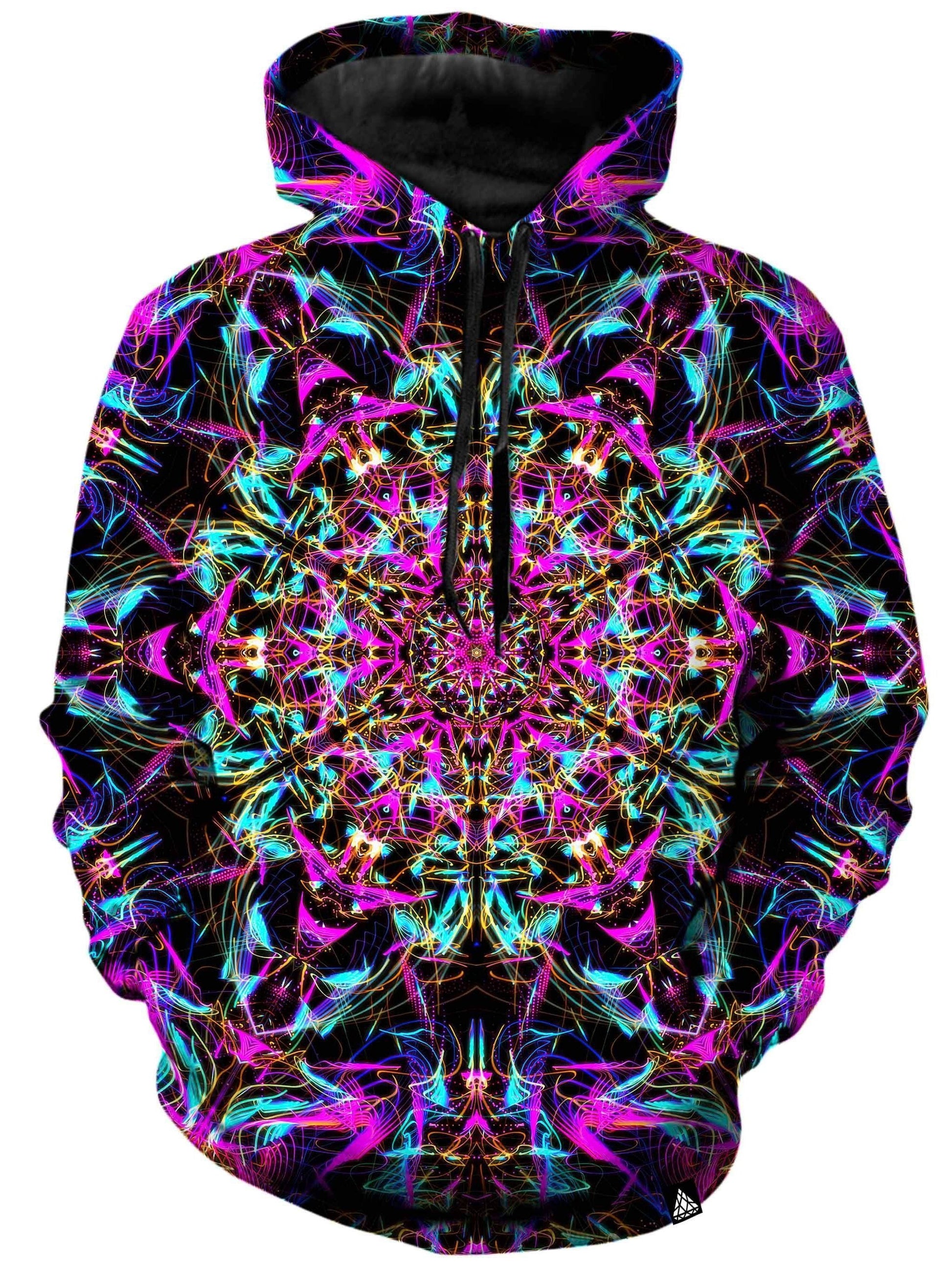 Neon Mandala Unisex Hoodie -Moonbestprint
