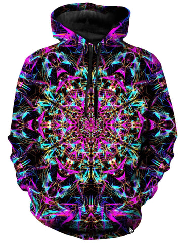 Neon Mandala Unisex Hoodie -Moonbestprint