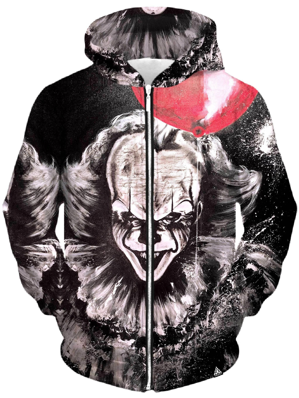 Red Balloon Unisex Zip-Up Hoodie - Moonbestprint