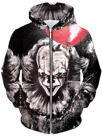 Red Balloon Unisex Zip-Up Hoodie - Moonbestprint