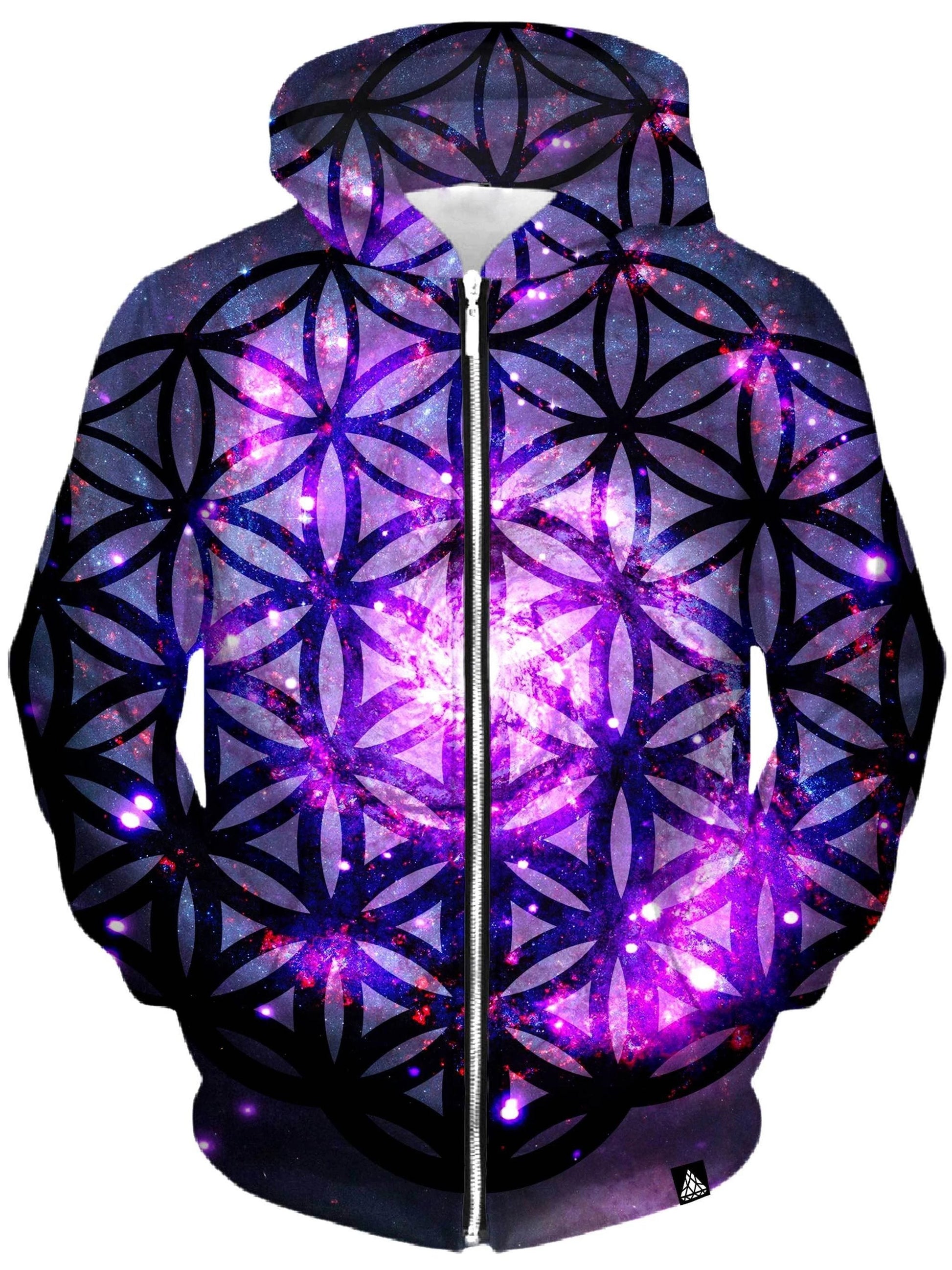Sacred Space Unisex Zip-Up Hoodie -Moonbestprint