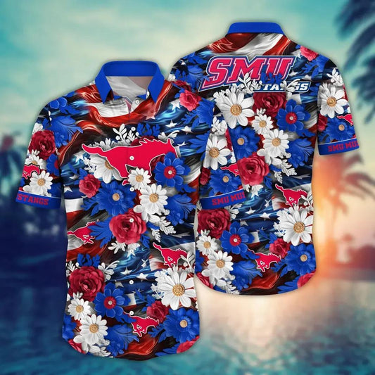 SMU Mustangs NCAA Aloha Hawaiian Shirt 1, NCAA Hawaiian Shirt Moonbestprint