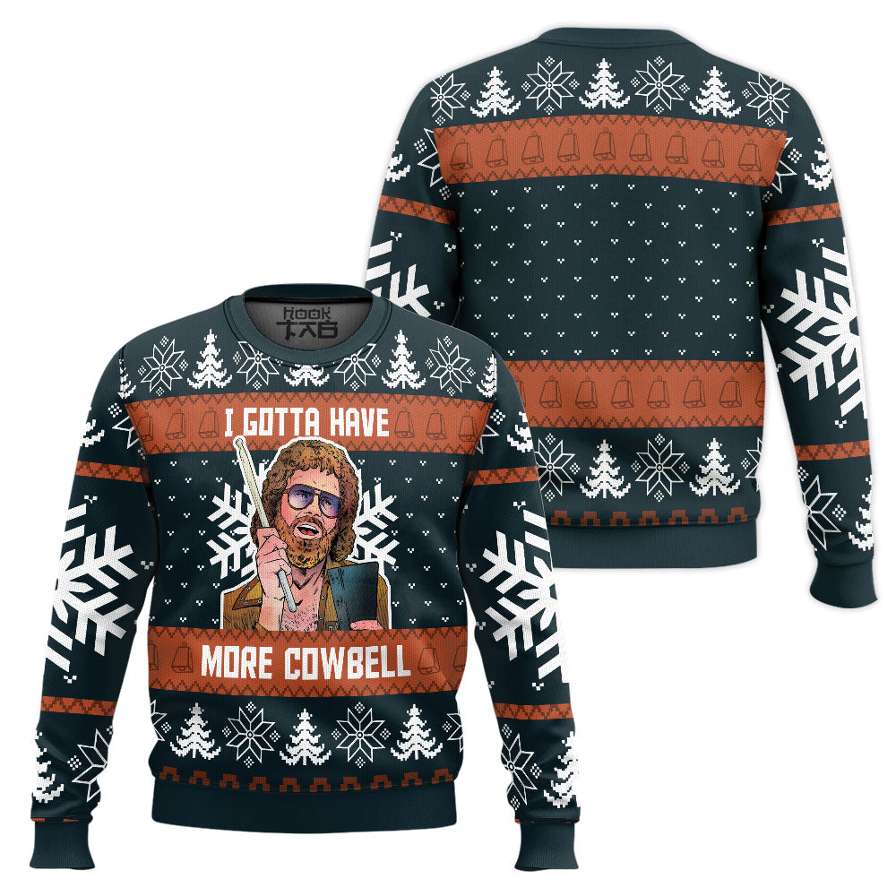 Saturday Night Live I Gotta Have More Cowbell Ugly Christmas Sweater – Moonbestprint