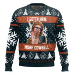 Saturday Night Live I Gotta Have More Cowbell Ugly Christmas Sweater – Moonbestprint