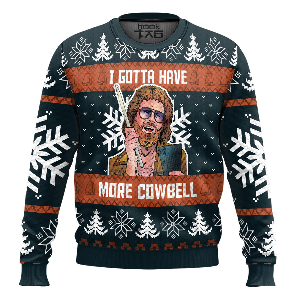 Saturday Night Live I Gotta Have More Cowbell Ugly Christmas Sweater – Moonbestprint