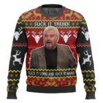Saturday Night Live Sean Connery Suck It Trebek Ugly Christmas Sweater – Moonbestprint
