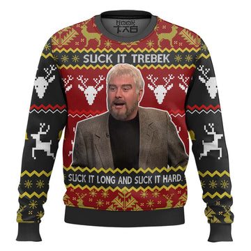 Saturday Night Live Sean Connery Suck It Trebek Ugly Christmas Sweater – Moonbestprint